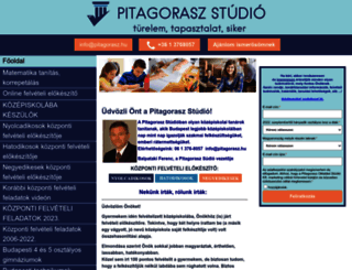 pitagorasz.shp.hu screenshot