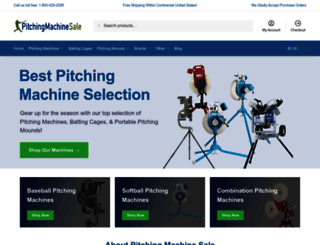 pitchingmachinesale.com screenshot