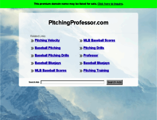 pitchingprofessor.com screenshot