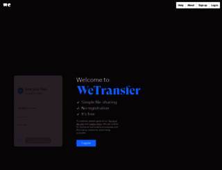 pitchmarketinggroup.wetransfer.com screenshot