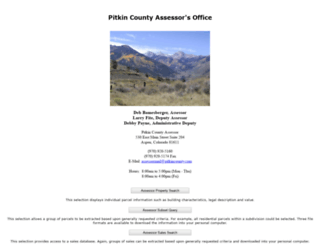 pitkinassessor.org screenshot