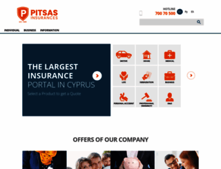 pitsasinsurances.com screenshot