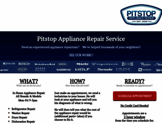 pitstopappliancerepair.com screenshot