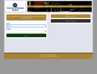 pitt-bradford.sona-systems.com screenshot