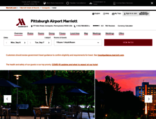 pittsburghairportmarriott.com screenshot