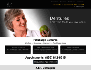 pittsburghdentures.com screenshot