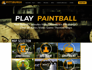 pittsburghpaintballpark.com screenshot