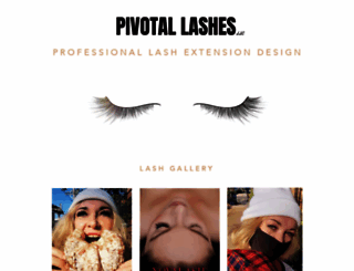 pivotallashes.com screenshot