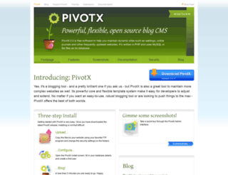 pivotx.net screenshot