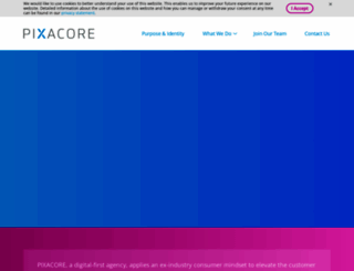 pixacore.com screenshot
