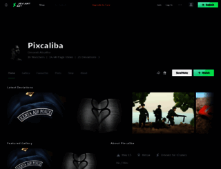 pixcaliba.deviantart.com screenshot