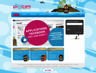 pixcell.be screenshot