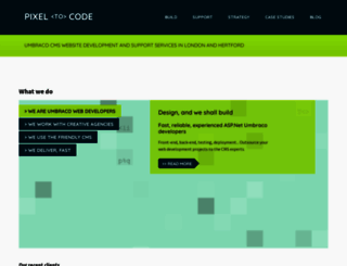 pixeltocode.uk screenshot