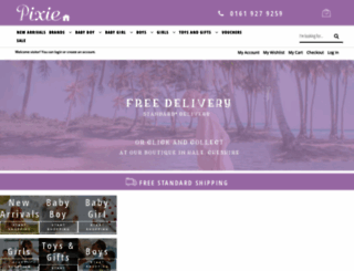 pixiechildrenswear.co.uk screenshot