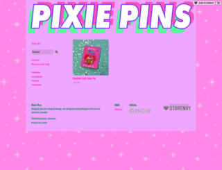 pixiepins.storenvy.com screenshot