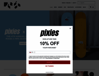 pixiesmerch.com screenshot