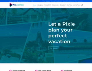 pixievacations.com screenshot