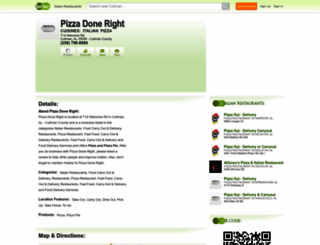 pizza-done-right-al.hub.biz screenshot