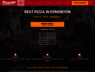 pizza106.com screenshot