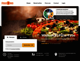 pizza4you.nl screenshot