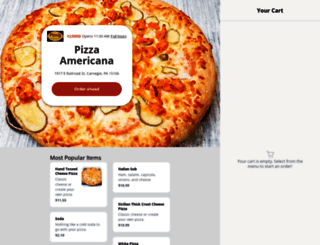 pizzaamericanamenu.com screenshot