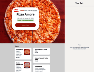 pizzaamoremenu.com screenshot