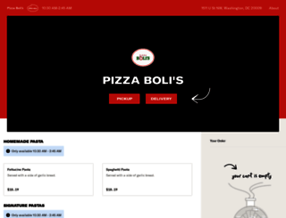 pizzabolisdc.com screenshot