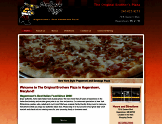 pizzabrothers.net screenshot