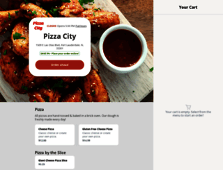 pizzacityfortlauderdale.com screenshot