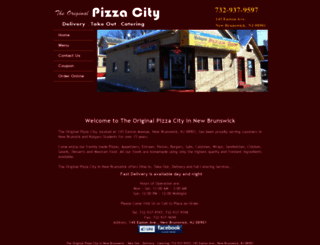 pizzacitynewbrunswick.com screenshot