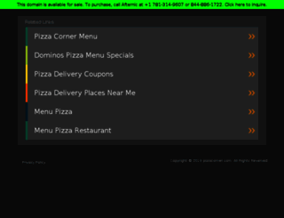 pizzacorner.com screenshot