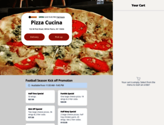 pizzacucinamenu.com screenshot