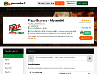 pizzaexpress-louhela.pizza-online.fi screenshot