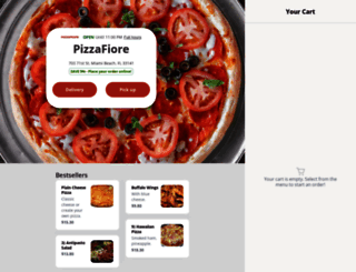 pizzafioremenu.com screenshot