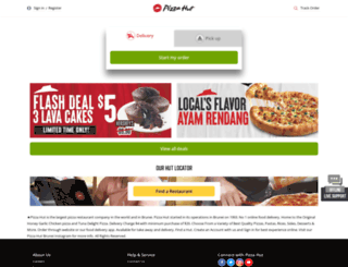 pizzahut.com.bn screenshot