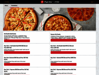 pizzahutthailand.com screenshot