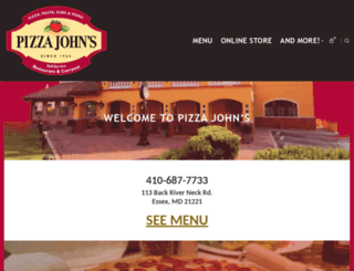 pizzajohns.com screenshot