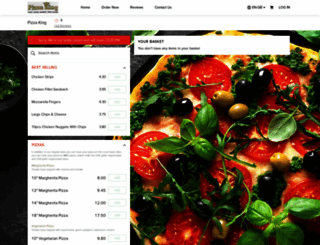 pizzakingdorset.com screenshot