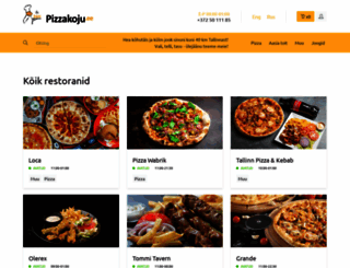 pizzakoju.ee screenshot