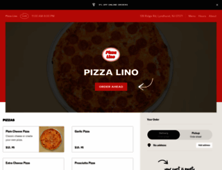 pizzalinomenu.com screenshot