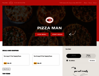 pizzamangwynnoak.com screenshot