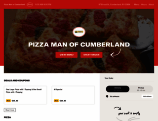 pizzamanofcumberland.com screenshot