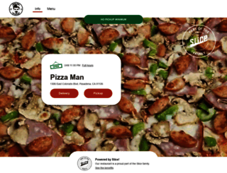 pizzamanofpasadena.com screenshot