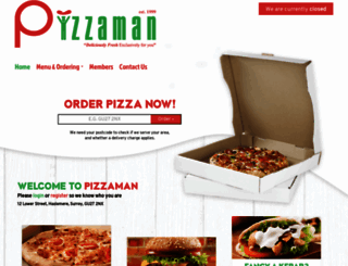 pizzamanonline.co.uk screenshot