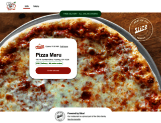 pizzamarumenu.com screenshot