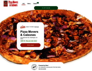 pizzamoverscalzones.com screenshot