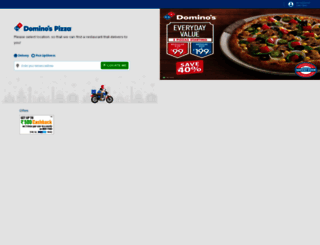 pizzaonline.dominos.co.in screenshot