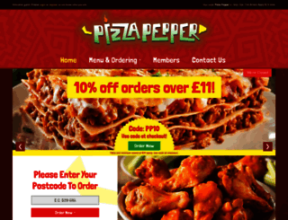 pizzapeppersellyoak.co.uk screenshot