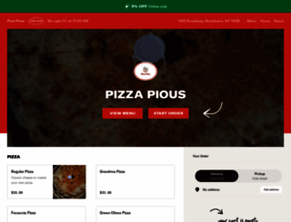 pizzapiousmenu.com screenshot