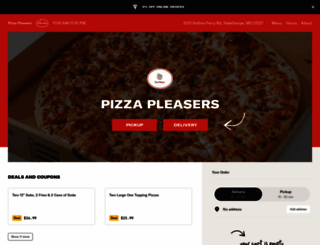 pizzapleasersmenu.com screenshot